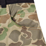 M+ DOUBLE KNEE PHAT SHORTS IN DUCK CAMO