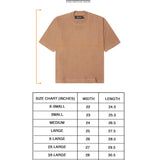 "CROP CIRCLES" MOCK NECK TEE IN APRICOT