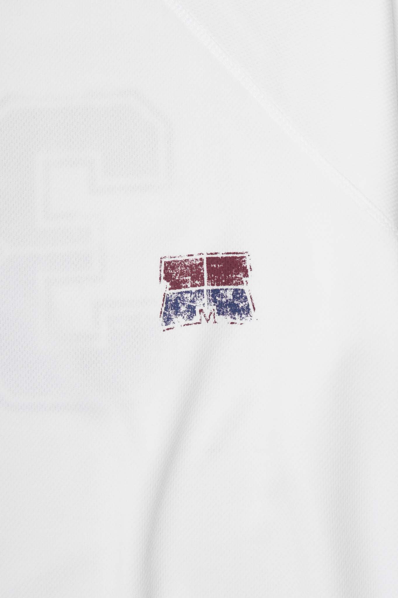 "33" TEE IN CARMINE/NAVY