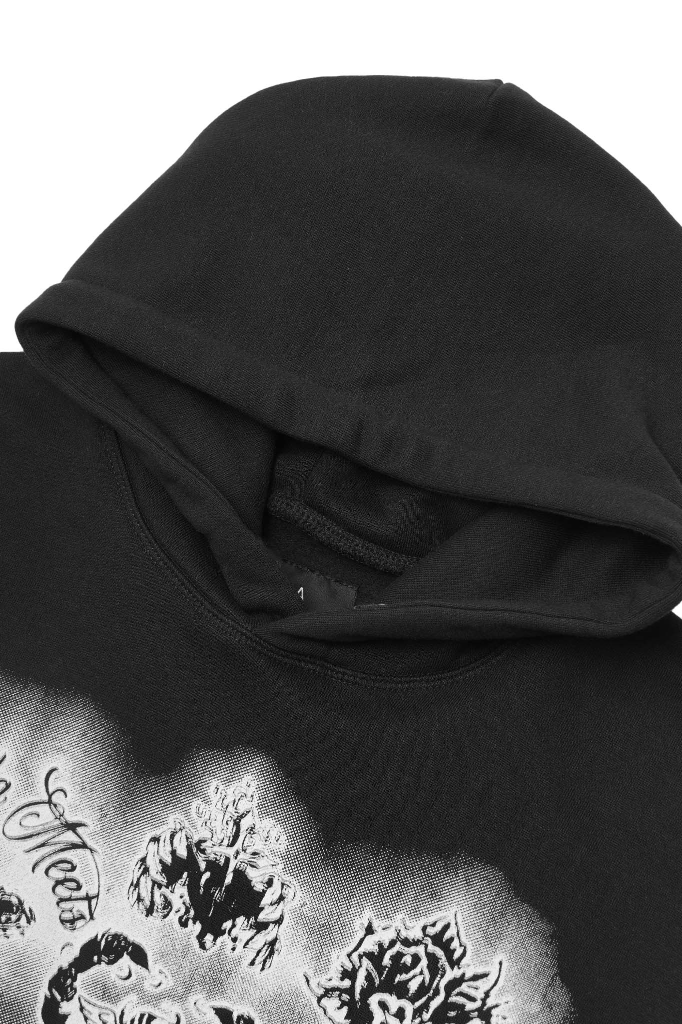 "CITY OF ANGELS" HOODIE IN ANTHRACITE