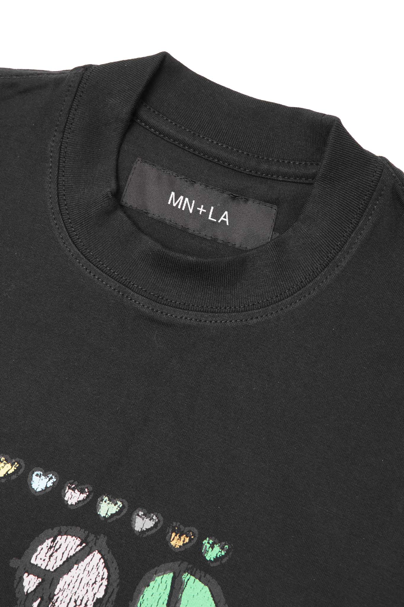 "INCREASE THE PEACE" TEE IN CAVIAR