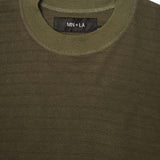 LINEAR TEE IN OLIVE