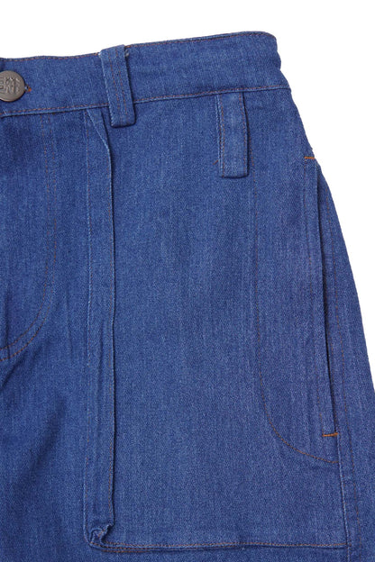 "TRUE BLUE" OVERPOCKET PHAT SHORTS