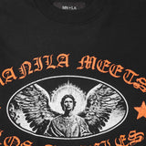 "ARCHANGEL" LONGSLEEVE TEE IN CAVIAR