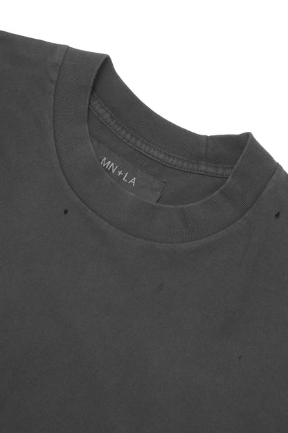 TATTERED OVERSIZED TEE IN CROW
