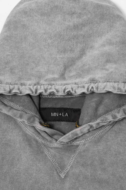 M'$ PAISLEY PATCHWORK MILITIA HOODIE IN CEMENT