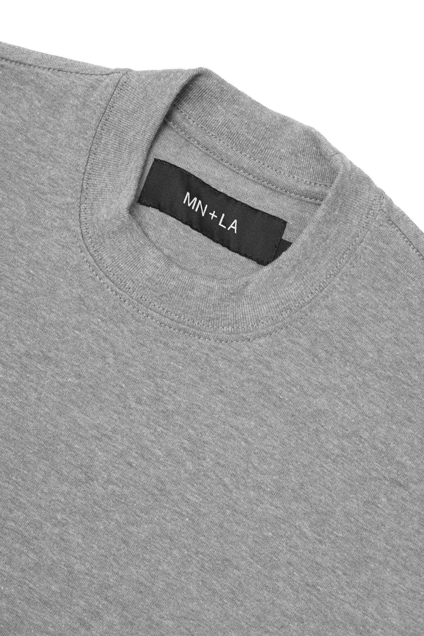 ULTRA HEAVY BOX TEE IN HEATHER GREY