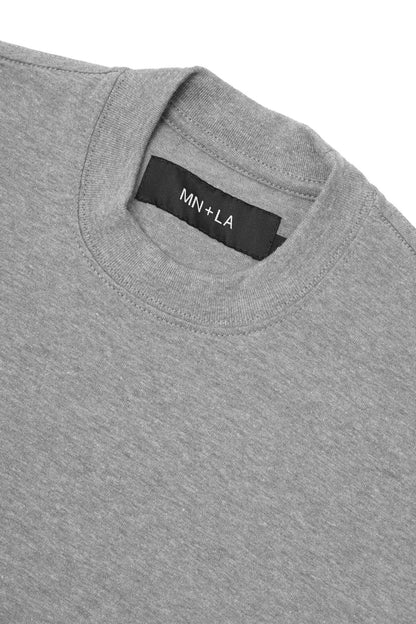 ULTRA HEAVY BOX TEE IN HEATHER GREY