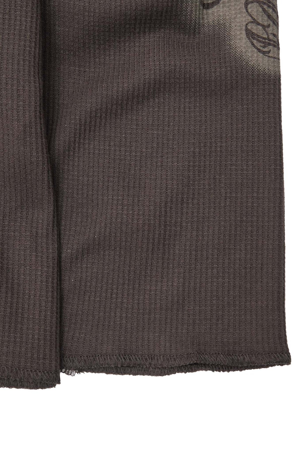 "CITY OF ANGELS" WAFFLE LONGSLEEVE TEE IN CHARCOAL GREY