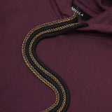 CUTOFF HOODIE IN WINE