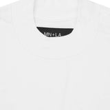MOCK NECK TEE IN WHITE
