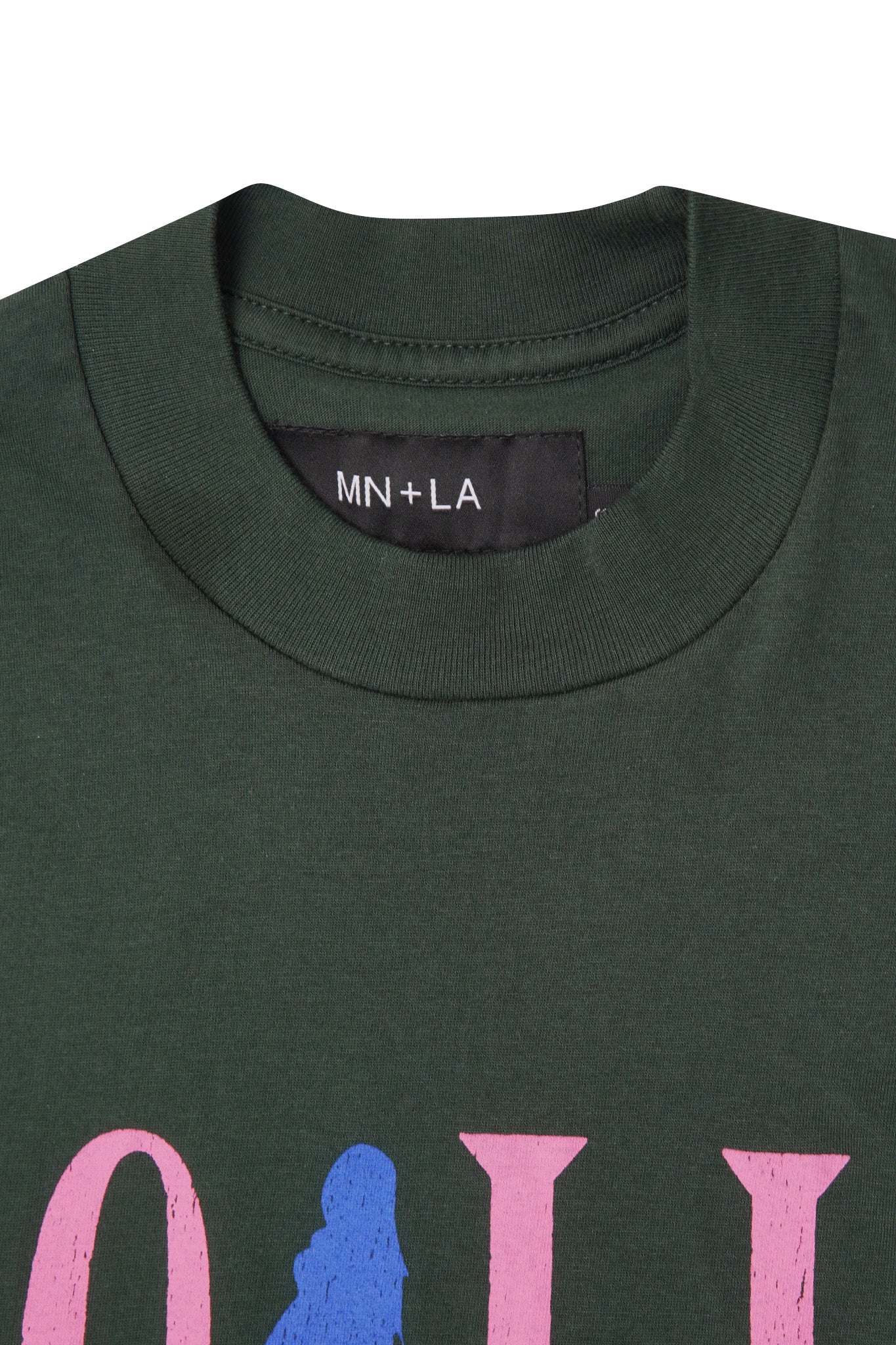 "CALL ME" TEE IN HUNTER GREEN