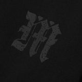 M'$ PAISLEY PATCHWORK MILITIA MOCK NECK TEE IN CAVIAR