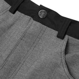 DOUBLE KNEE PHAT SHORTS IN STONE GREY