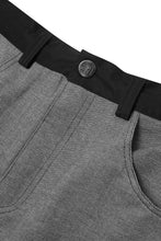 DOUBLE KNEE PHAT SHORTS IN STONE GREY