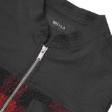 SHINOBI VEST IN CARMINE PLAID