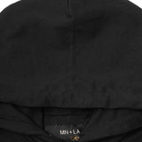 "MONARCH CROSS" HOODIE IN CAVIAR