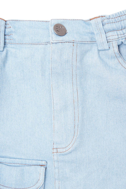 LITTLE HUMAN™ FIELD SKIRT IN VAPOR BLUE