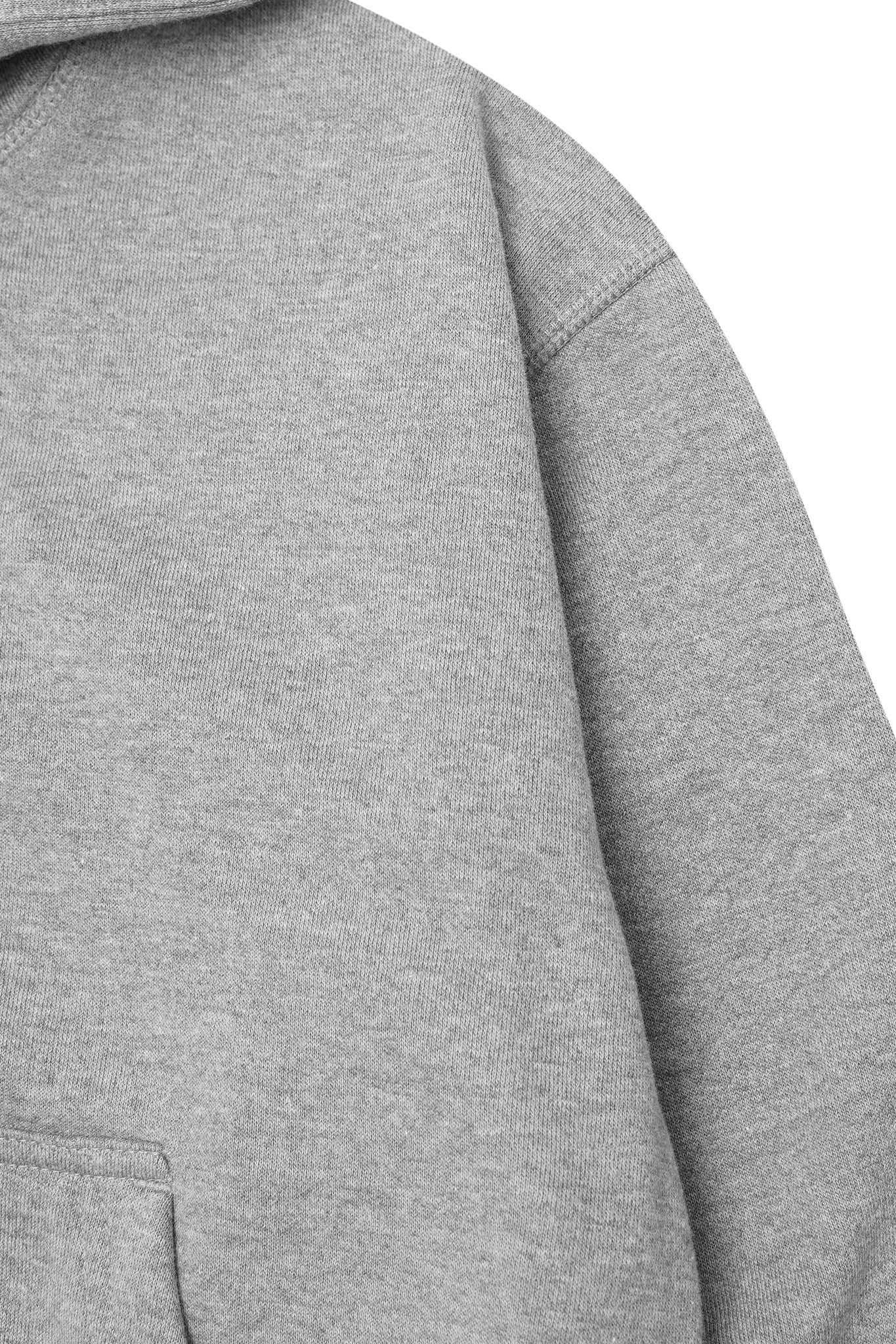 MILITIA HOODIE IN HEATHER GREY