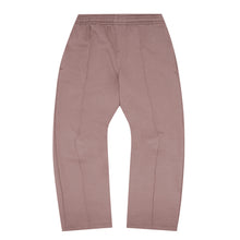 PLEATED WIDE LOUNGE PANTS IN MAUVE
