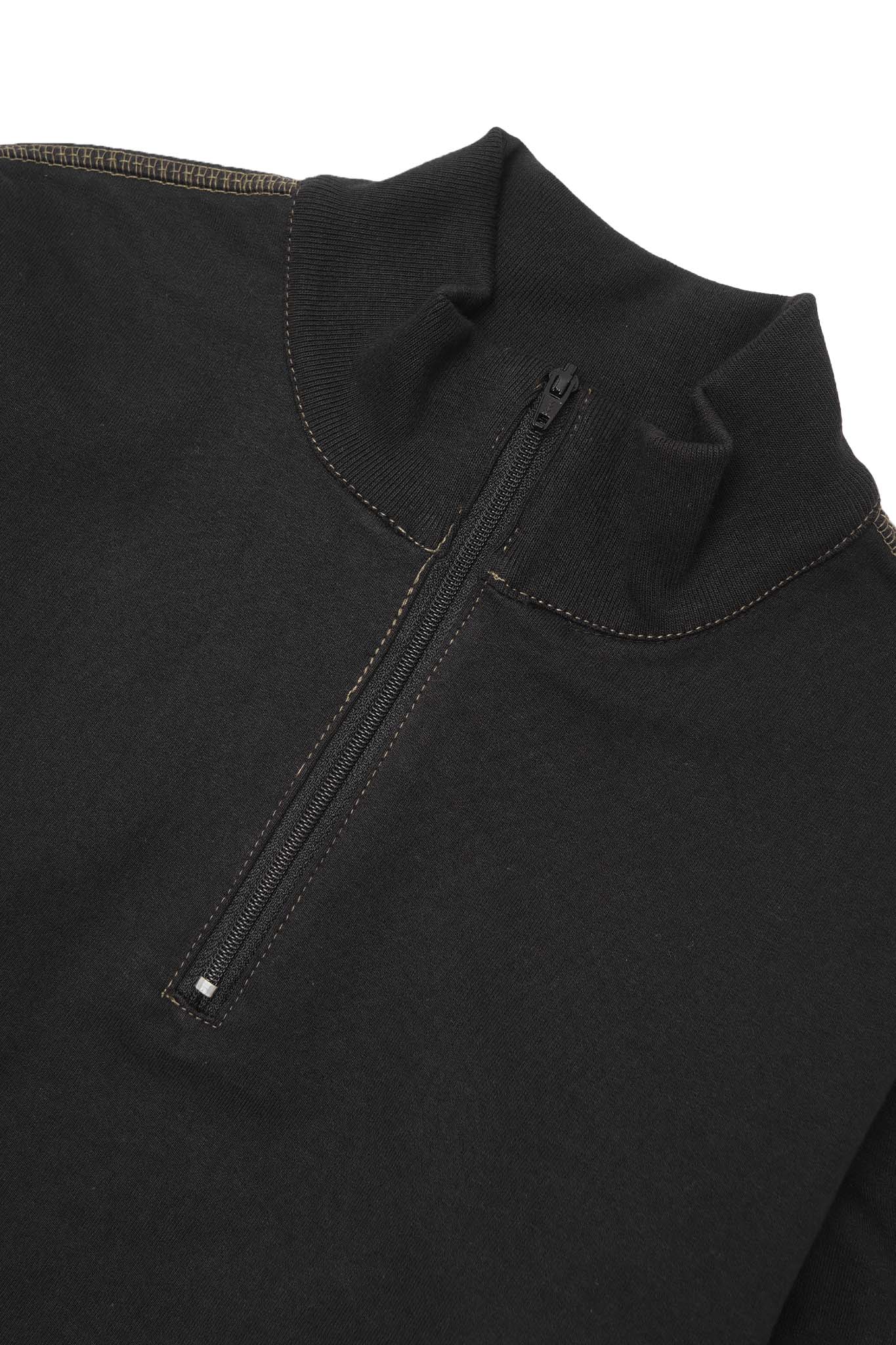 LITTLE HUMAN™ QUARTER ZIP IN ANTHRACITE/OLIVE