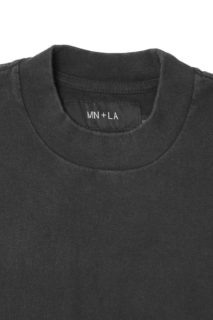"FADED CAVIAR" MOCK NECK TEE