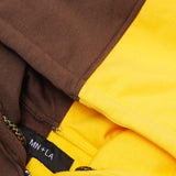 MN+LA™ SPLIT HOODIE IN WOOD/MUSTARD