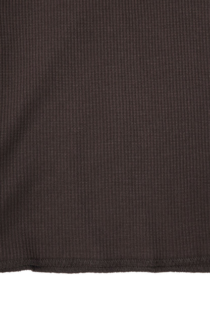 "FORGOTTEN SCRIPT" WAFFLE TEE IN CHARCOAL GREY