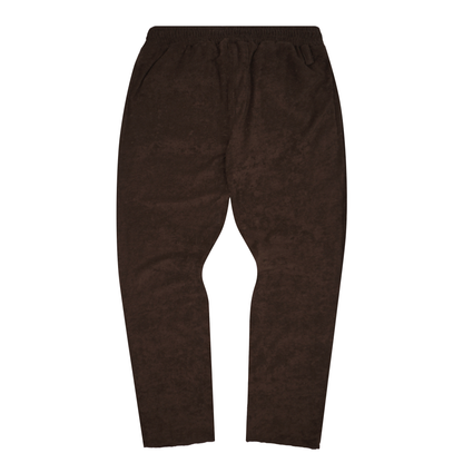 WOOD TOWEL TERRY RAW FINISH LOUNGE PANTS