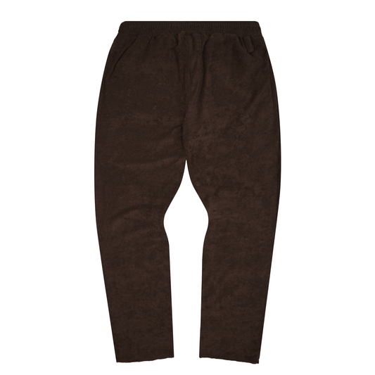 WOOD TOWEL TERRY RAW FINISH LOUNGE PANTS