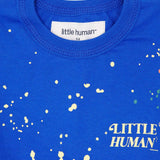 "PAINT SPLAT" LITTLE HUMAN™ TEE IN ELECTRIC BLUE