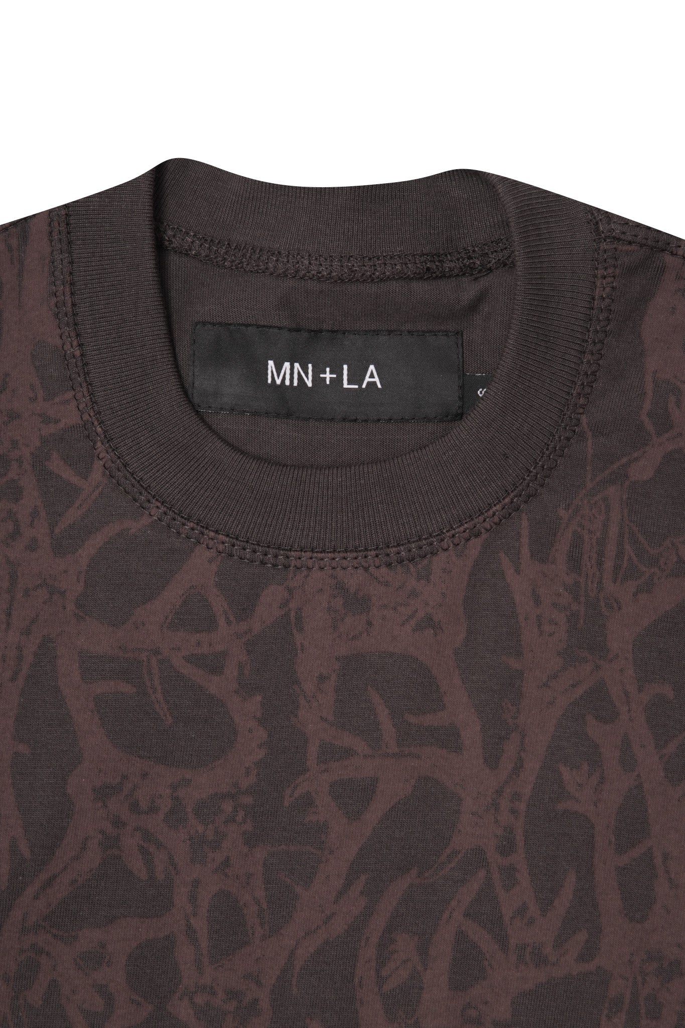 "VINES AND THORNS" BOX TEE IN CHARCOAL GREY