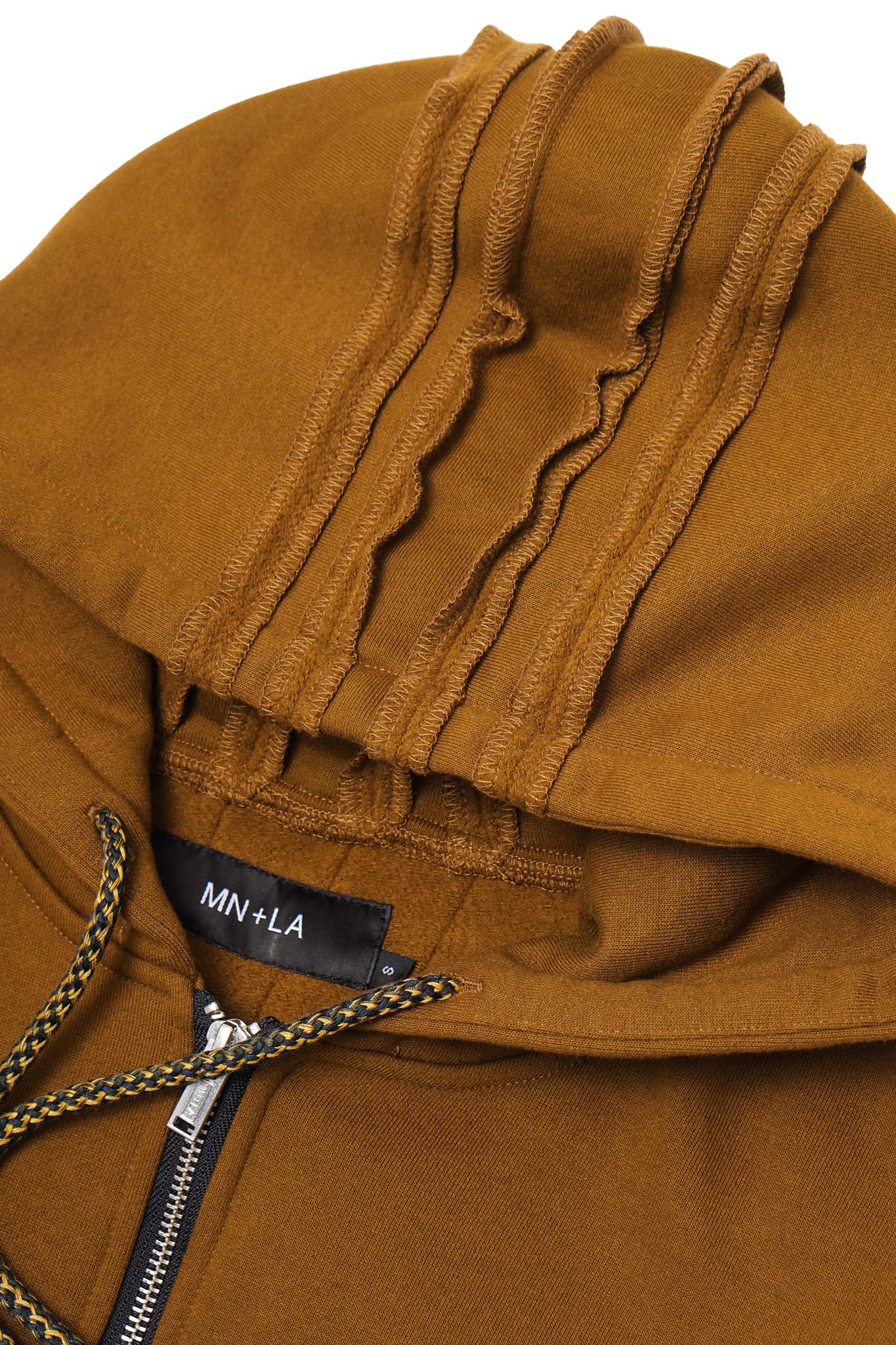 CROSS FORGED ZIP HOODIE IN RUST