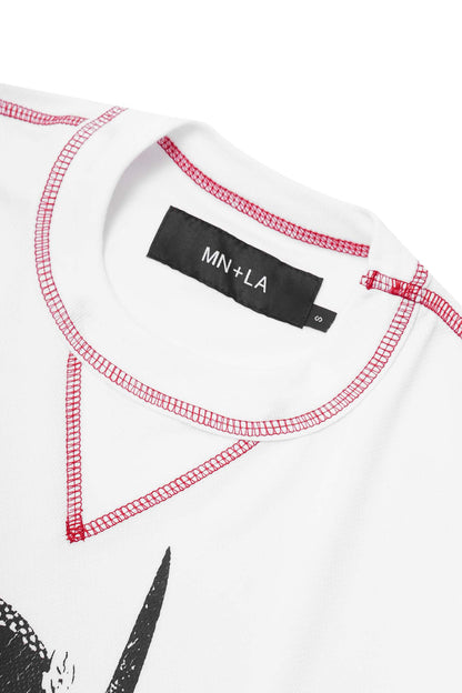 "DESERT PHANTOM" LONGSLEEVE TEE IN WHITE