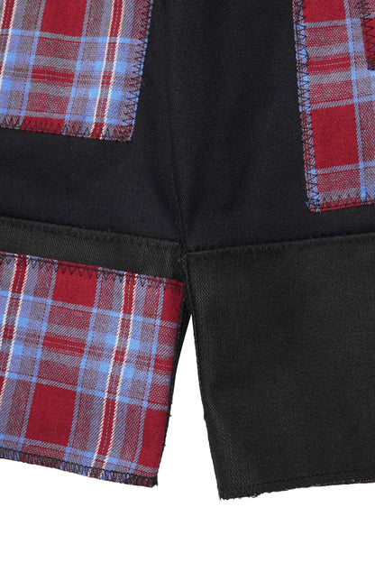TERRA SHORTS IN MIDNIGHT HARVEST PLAID