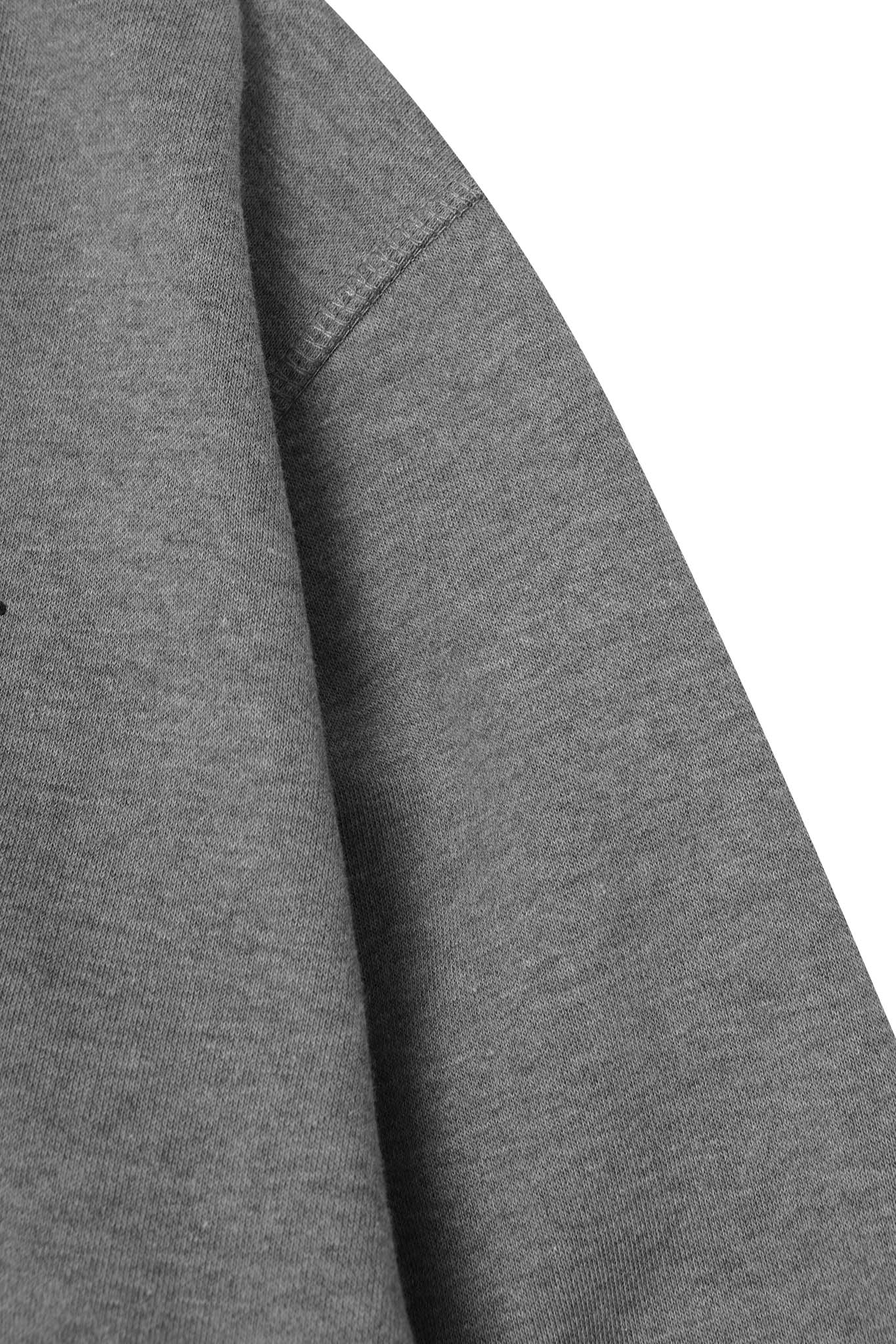MN+LA™ SPLIT HOODIE IN HEATHER GREY