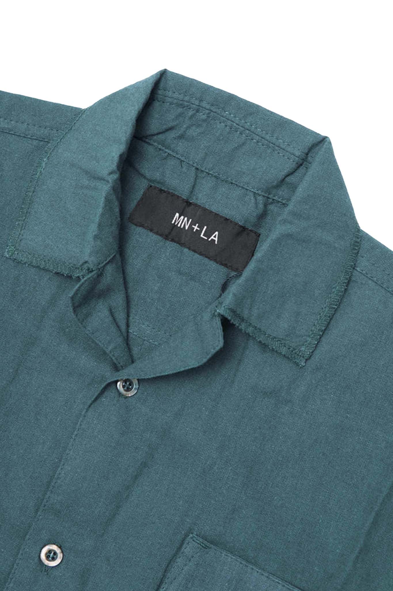 4 POCKET CUBAN SHIRT IN EMERALD