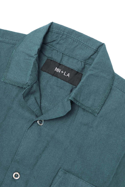 4 POCKET CUBAN SHIRT IN EMERALD