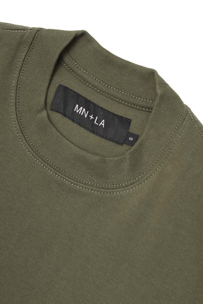 "ETERNAL RYTHM"  ULTRA HEAVY TEE IN OLIVE