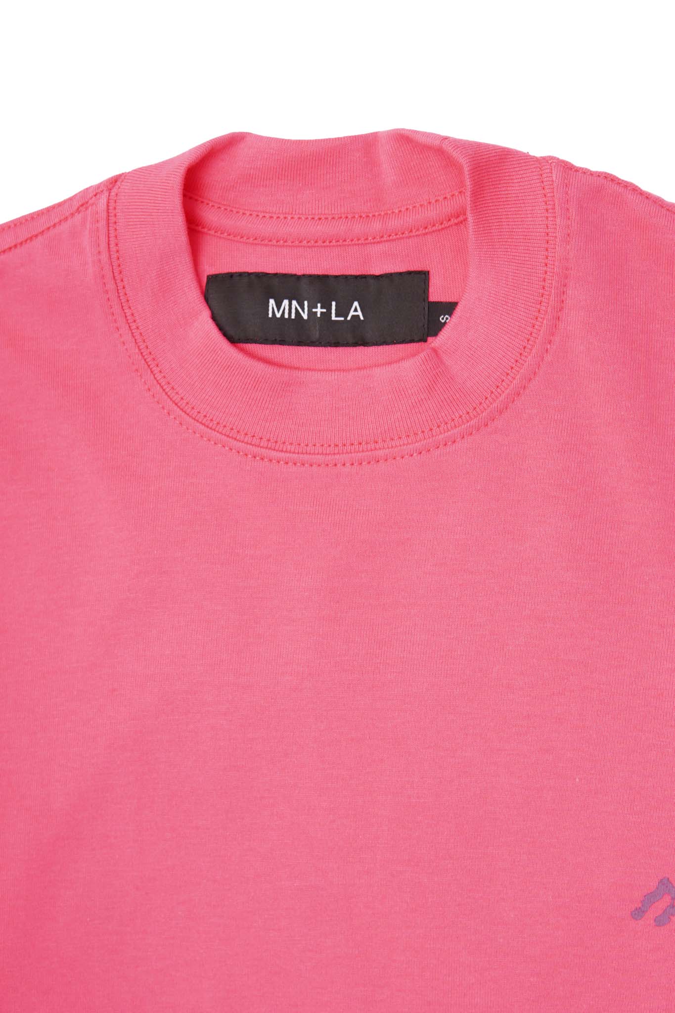 "VISAGES" ULTRA HEAVY TEE IN STATIC PINK
