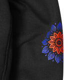 "TEMPLE BLOOM" HOODIE IN CAVIAR