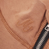 M+ QUARTER ZIP L/S TEE V2 IN APRICOT