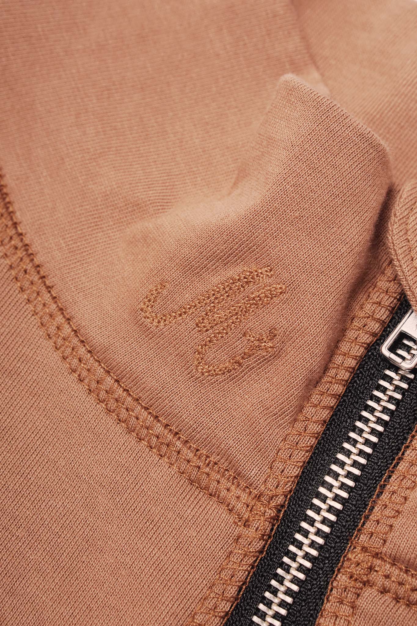 M+ QUARTER ZIP L/S TEE V2 IN APRICOT