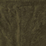 TOWEL TERRY SWEATSHORTS IN OLIVE