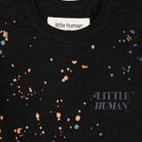 "PAINT SPLAT" LITTLE HUMAN™ TEE IN CAVIAR