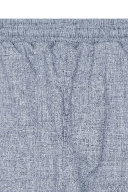 CROPPED LOUNGE PANTS IN PEBBLE BLUE