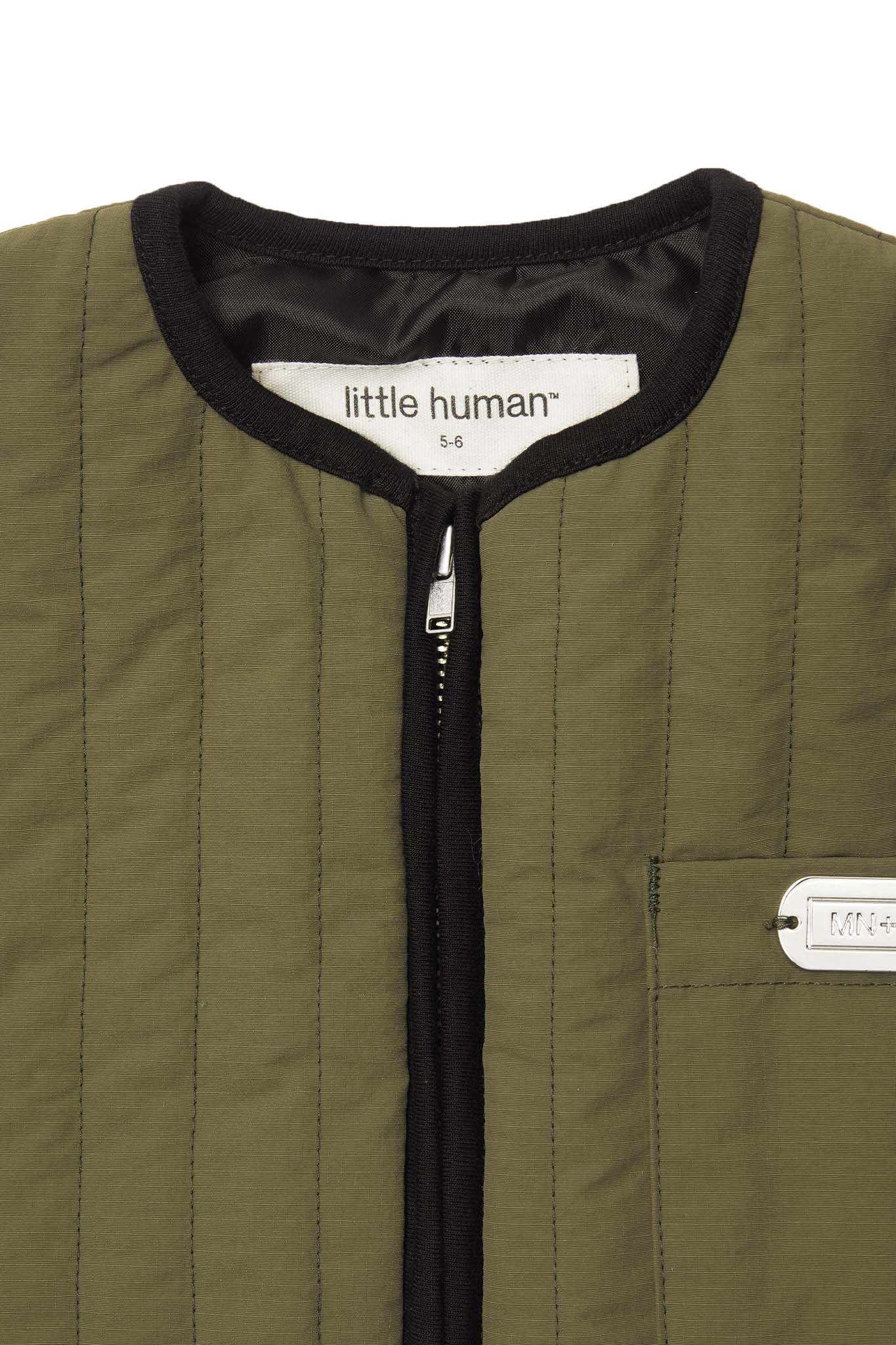 LITTLE HUMAN™ BUBBLY VEST IN OLIVE