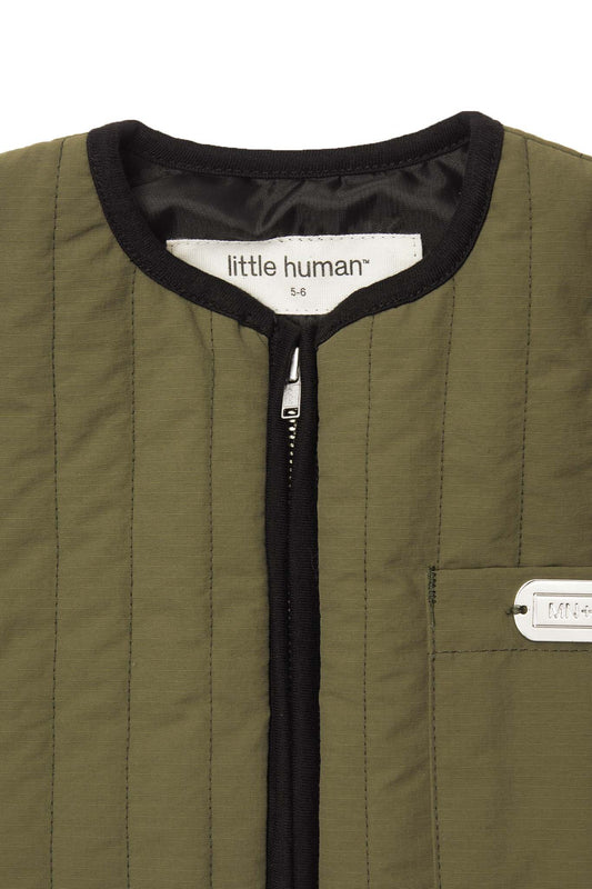 LITTLE HUMAN™ BUBBLY VEST IN OLIVE
