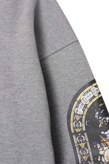 "LAST SUPPER" HOODIE IN HEATHER GREY