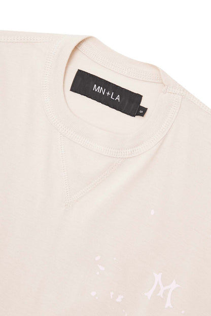"HITTER" V3 MILITIA MOCK NECK LITE TEE IN POWDER PINK